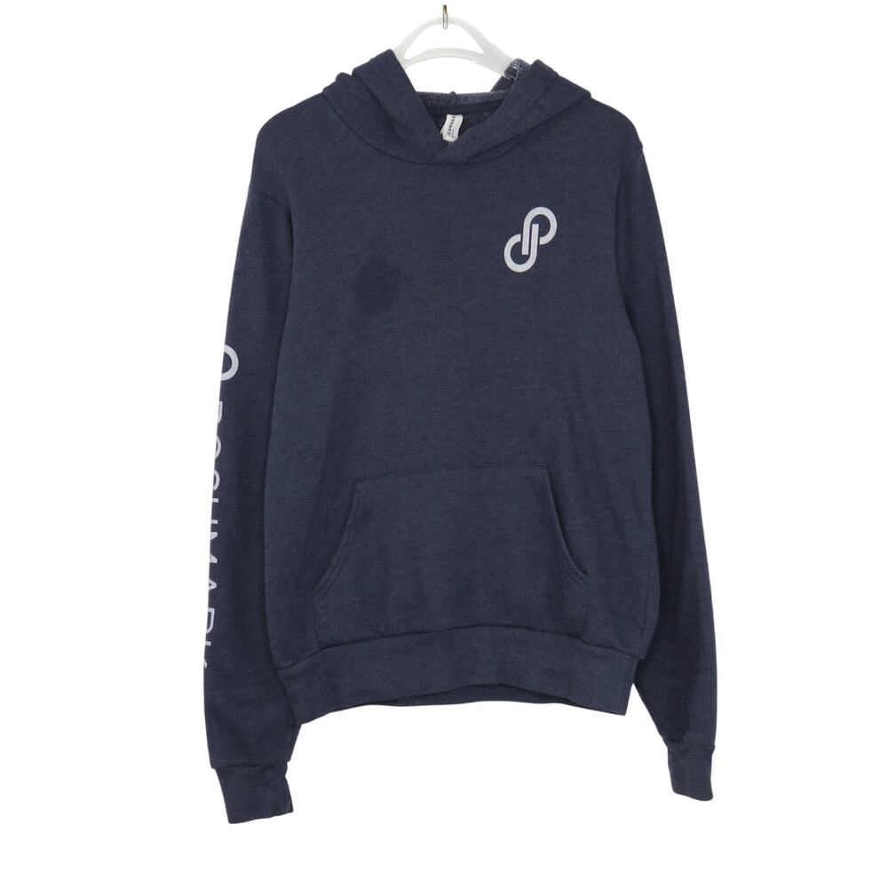 Poshmark Logo Blue Hoodie Sweatshirt Small